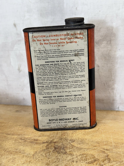 Vintage Black Flag Insect Spray Can #S-1808
