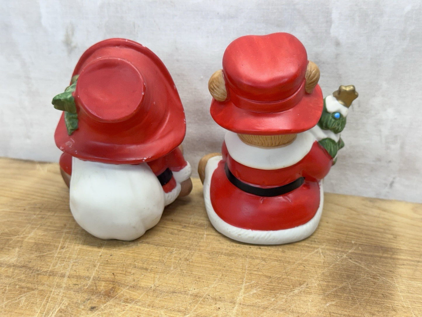 Teddy Bear Christmas Figurines Homco #1423
