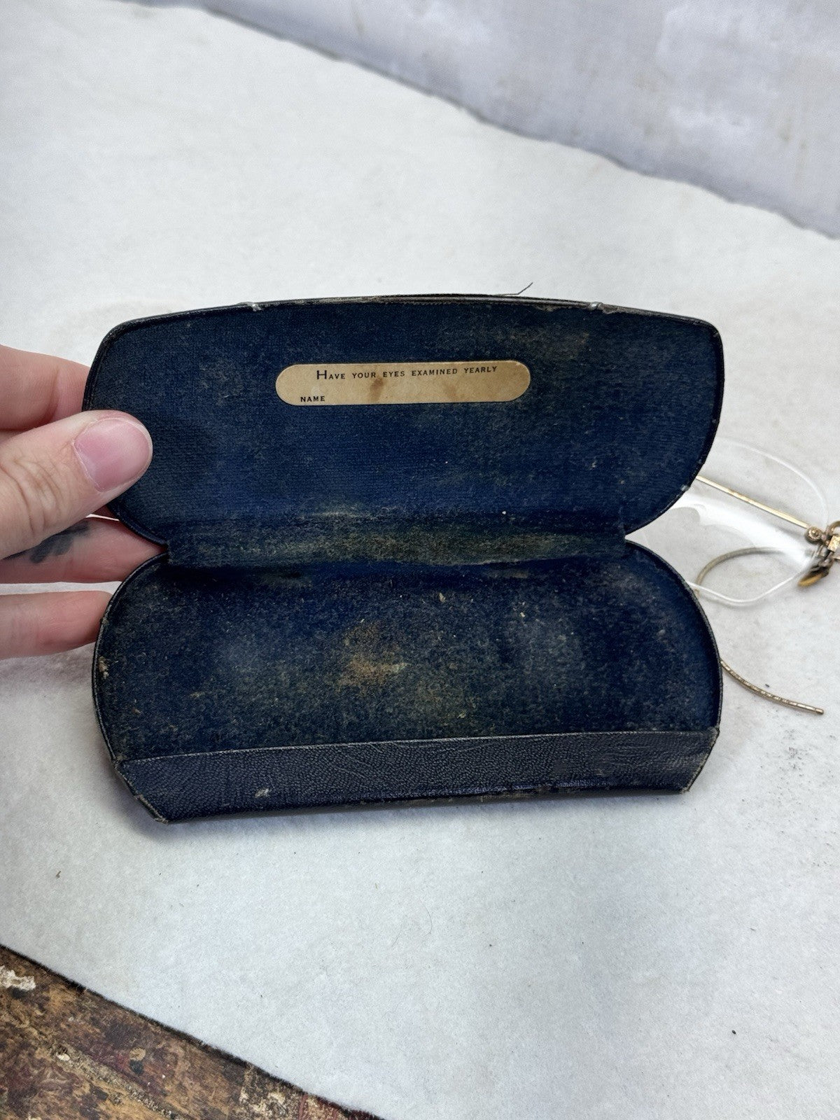 McEWAN Optometrist Fond Du Lac Wisconsin Glasses And Case Vintage