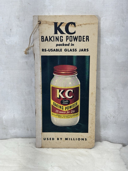 KC Baking Powder Notebook Handbook Kitchen Vtg #S-1861