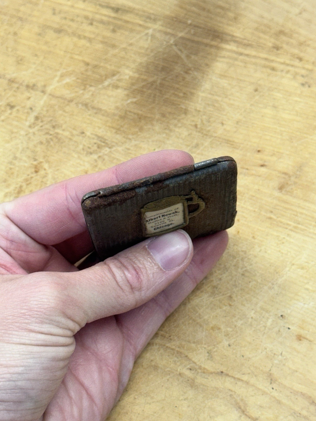 Antique Pocket Albert Norwalk Match Safe #1513