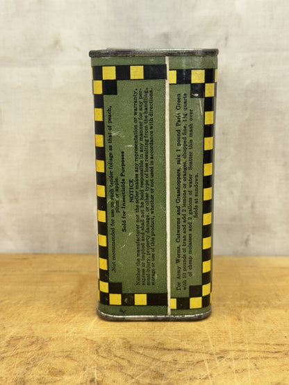 Acme Paris Green Empty  Tin #1221