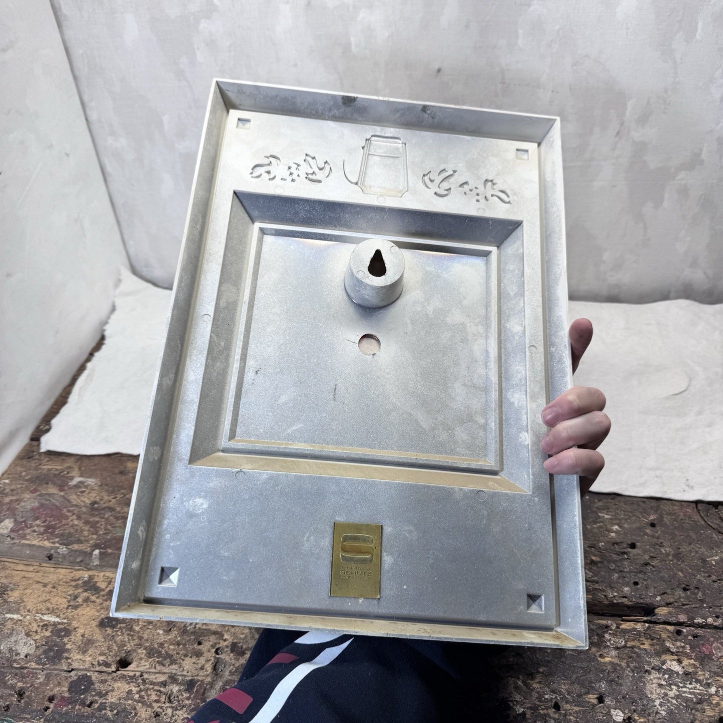 Schmidt Beer Hard Plastic Sign Vintage