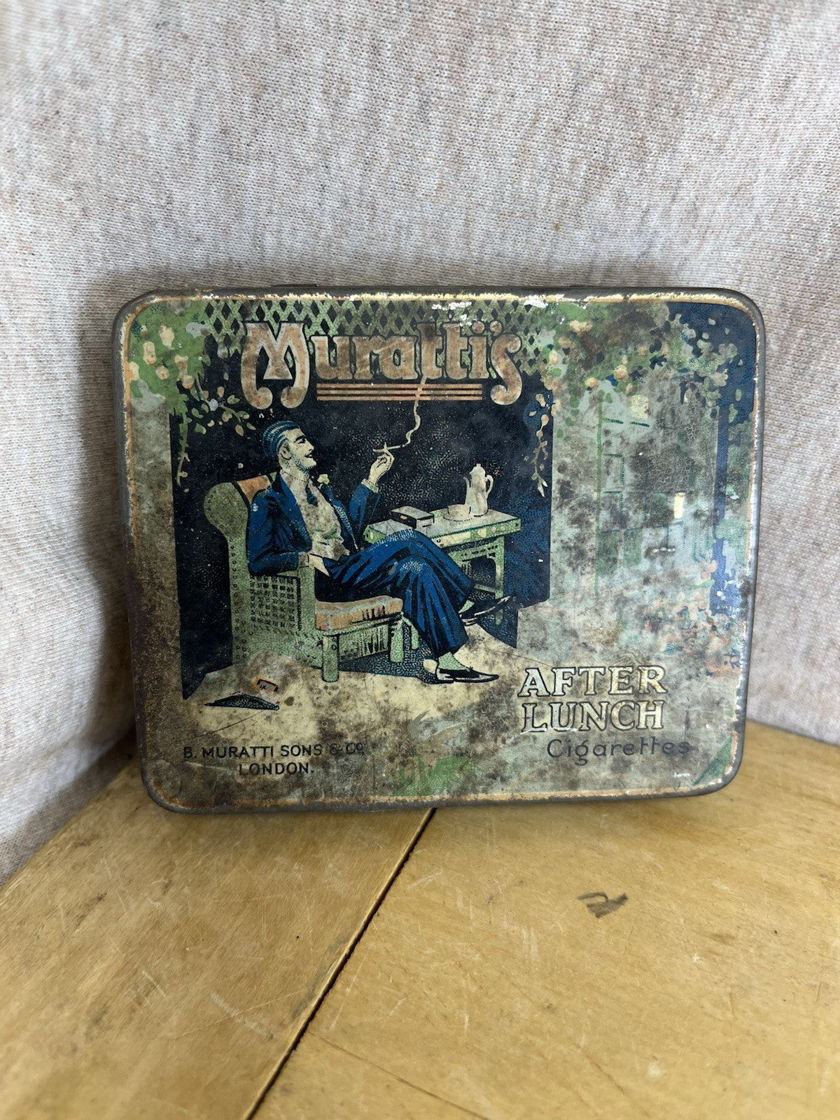 Empty Murattis After Lunch Cigarette Tin