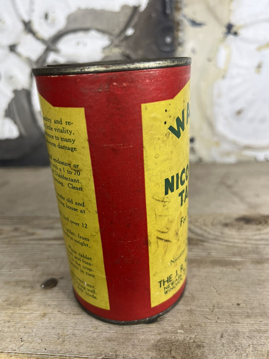 Vintage Collectible Watkins Composite Tin 4 1/2”h, 2 1/2” W