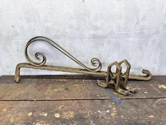 Vintage Pair Curtain Rods With Brackets #1014