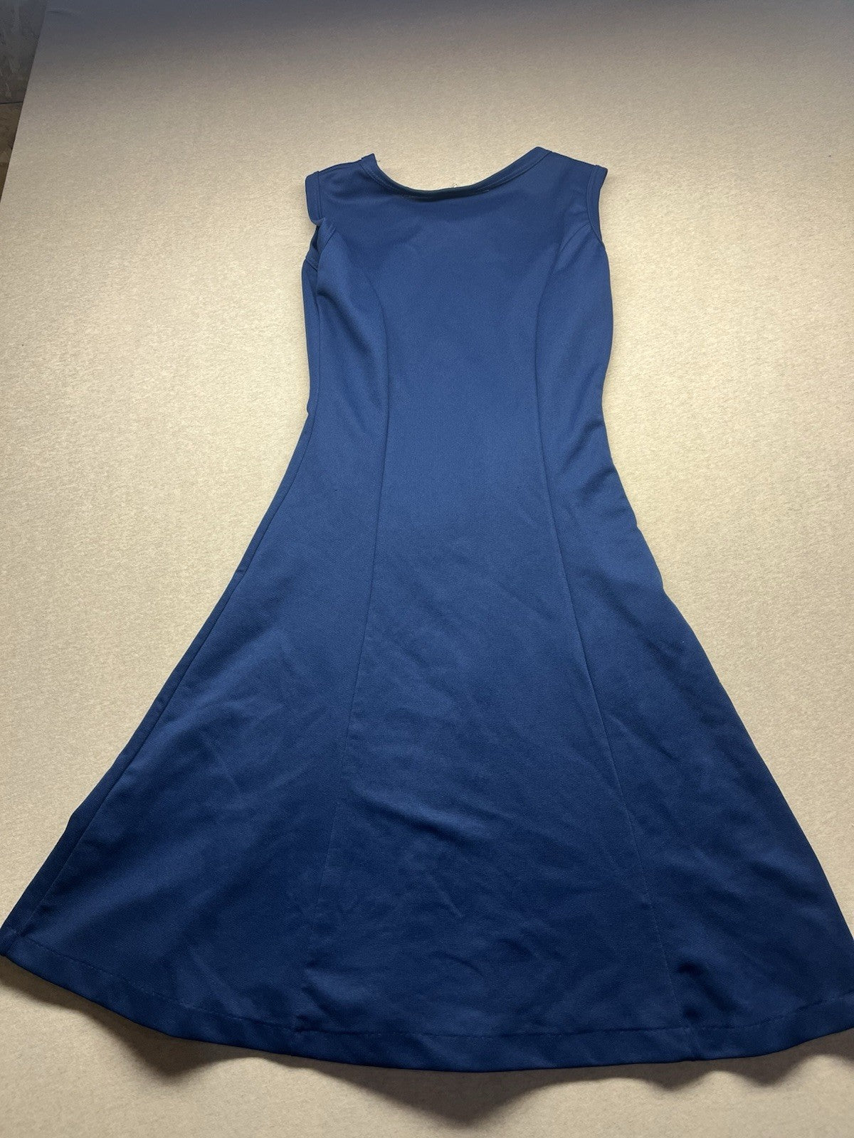 1970-80s Women’s Blue Knit Sleeveless Dress