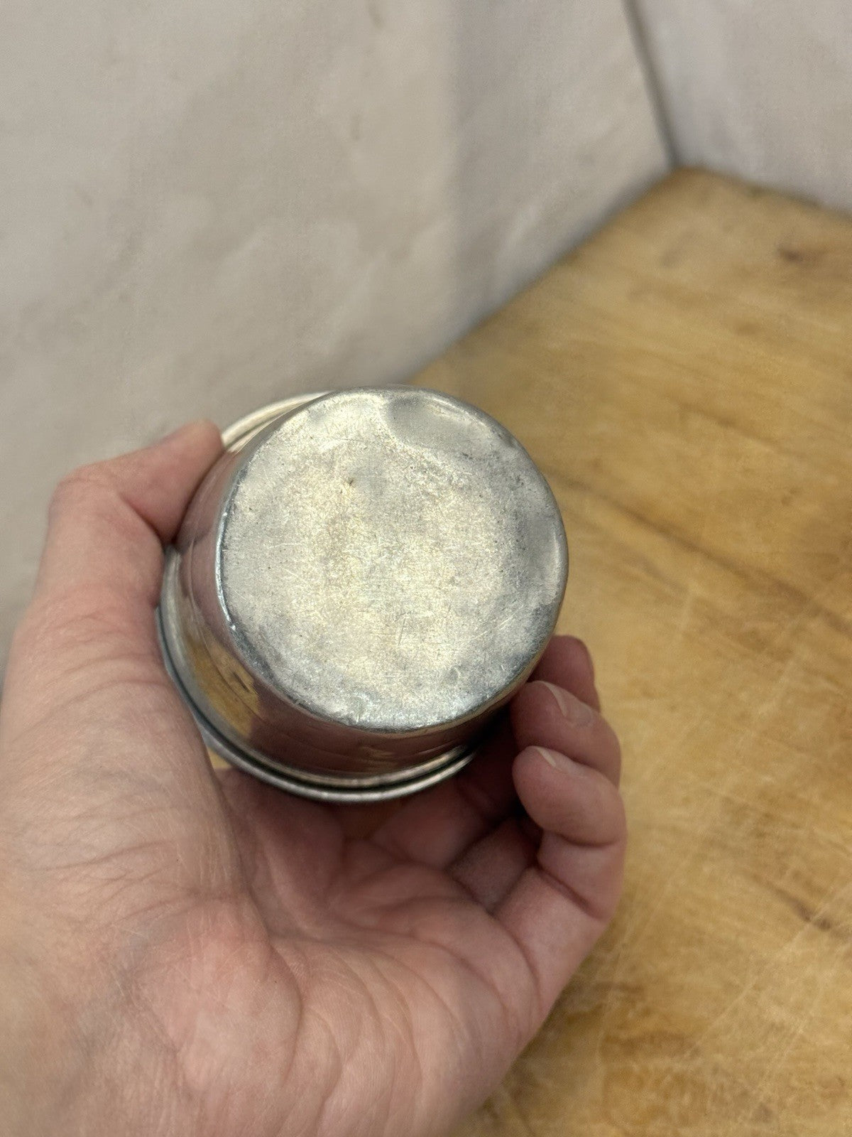 Aluminum Smooth Measure And Mixer Vtg #1409