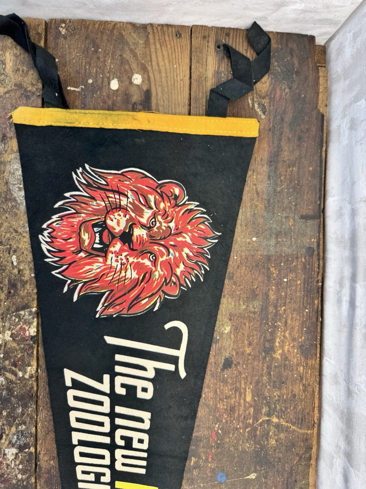 Vintage Souvenir Pennant Milwaukee County Zoological Park #1346