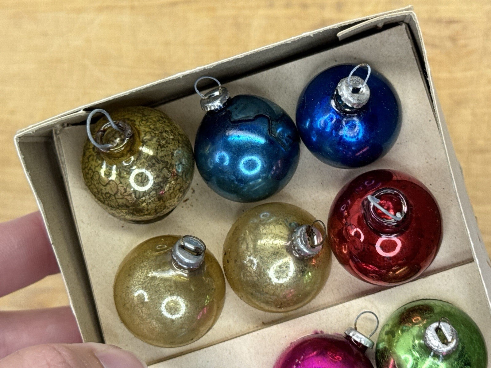 Vintage Mini Christmas Tree Ornaments #1090