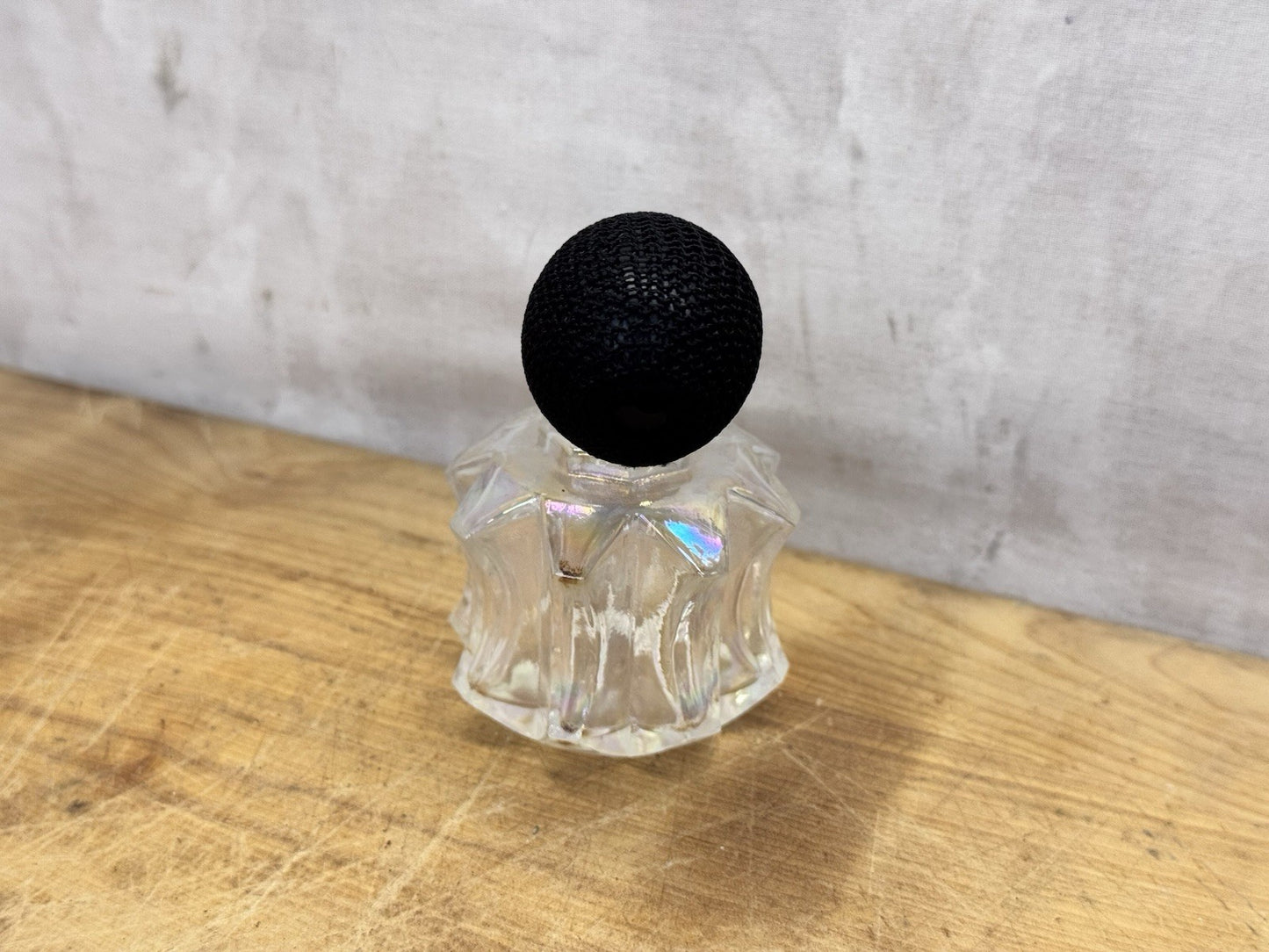 Opalescent Vtg Perfume Bottle Atomizer #1374