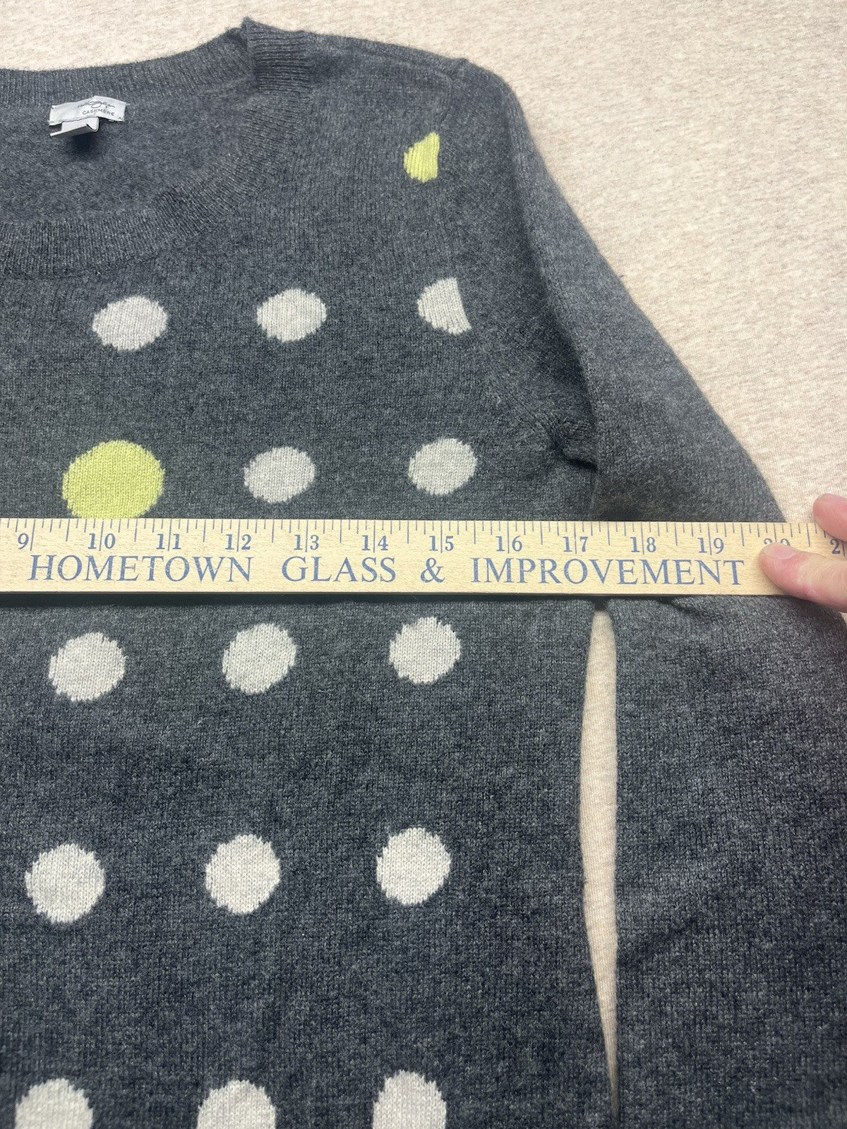 Haloger Women’s Cashmere Medium Petite Grey Sweater