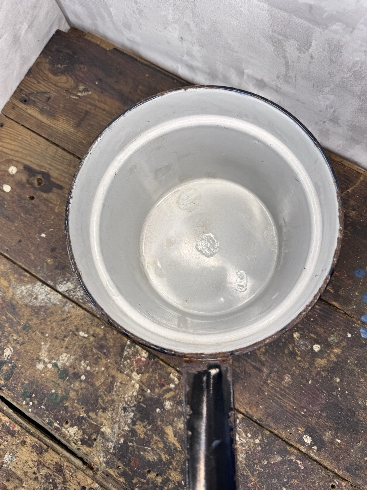 Rare Chicken Wire Enamel Pan #1012