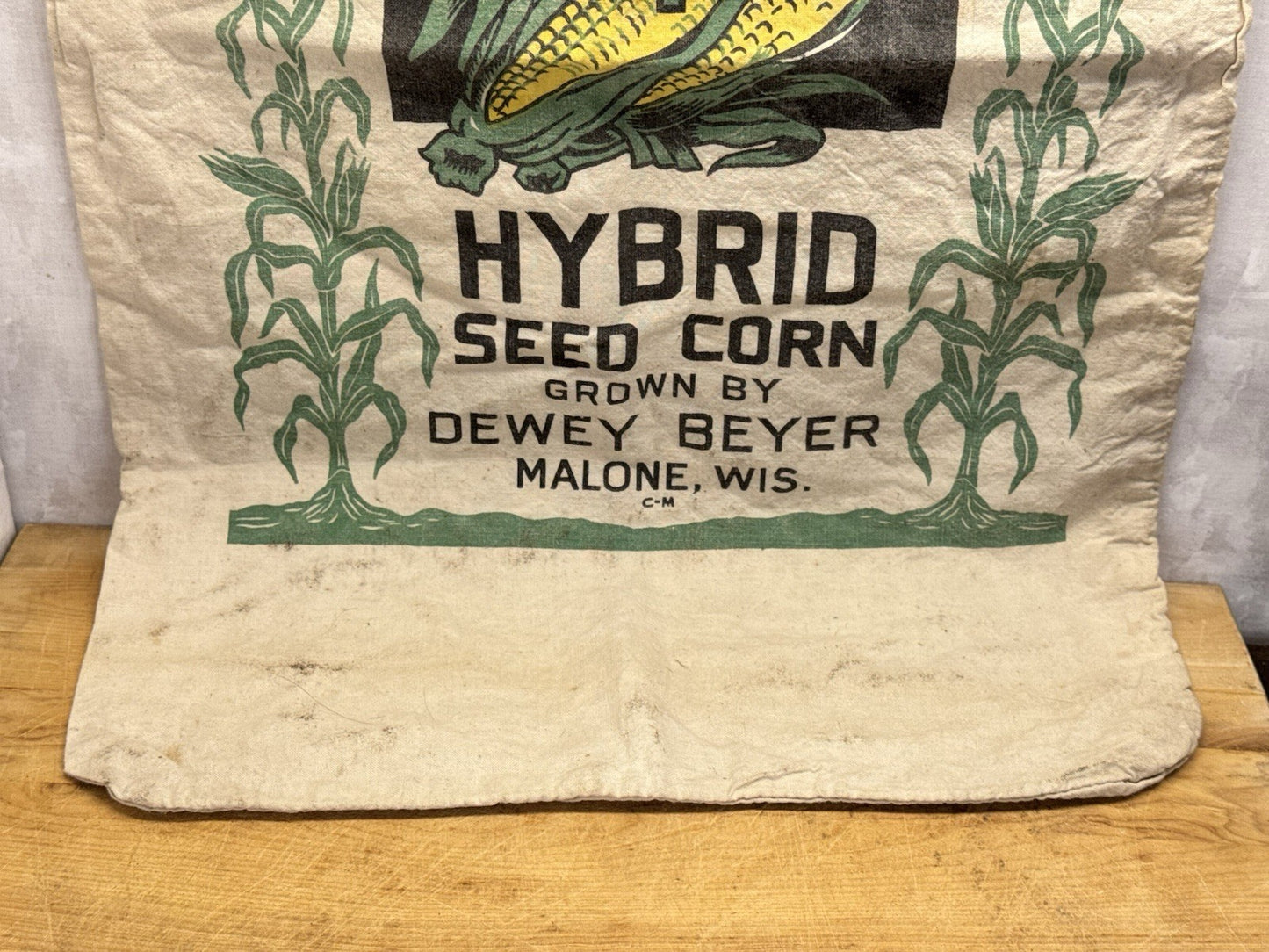 Beyers Feed Sack Vintage Malone Wi Advertisement #1147