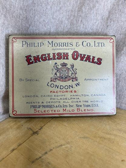 English Ovals Empty Vintage Tobacco Tin