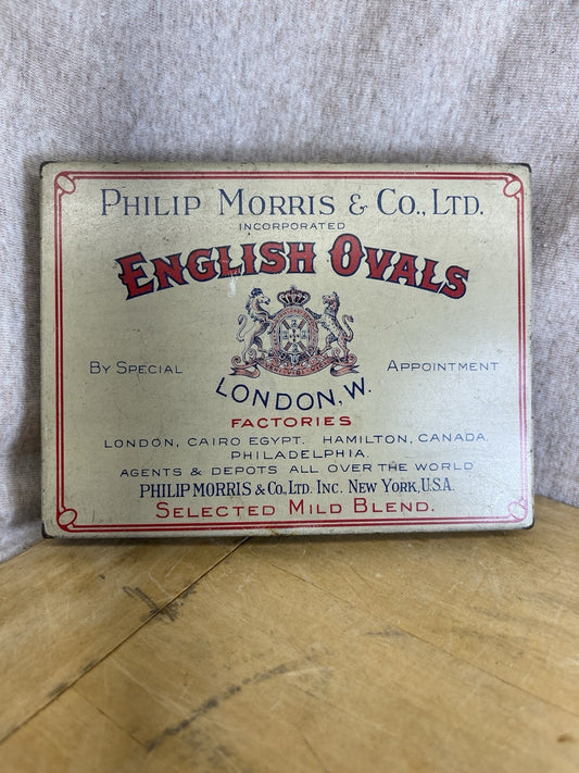 English Ovals Empty Vintage Tobacco Tin