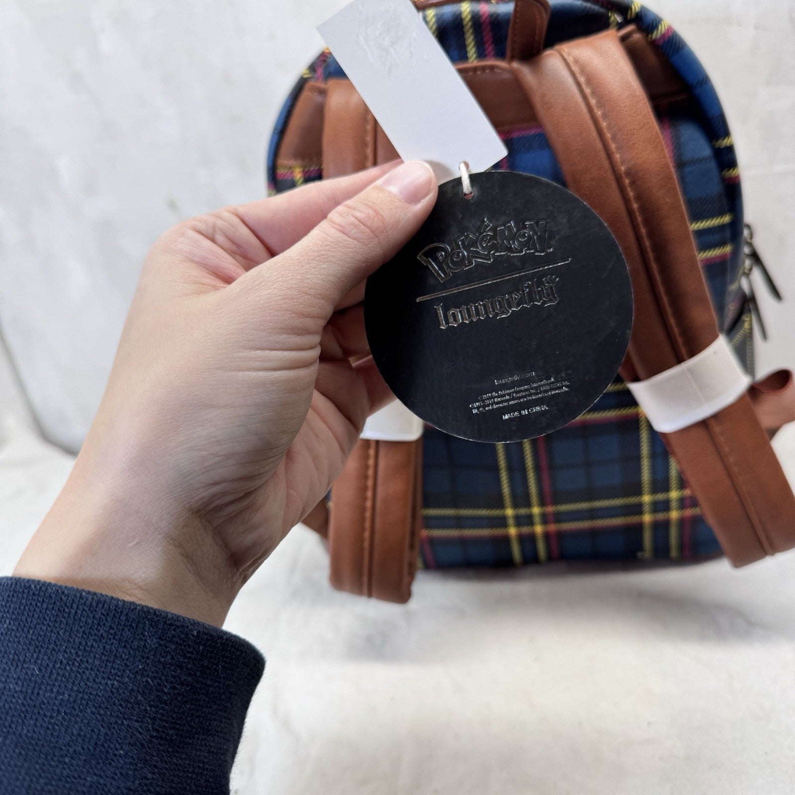 Loungefly Pikachu Plaid Backpack New With Tags 