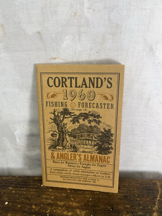 Vintage Cortland’s 1960 Fishing Forecaster & Angler’s Almanac Booklet