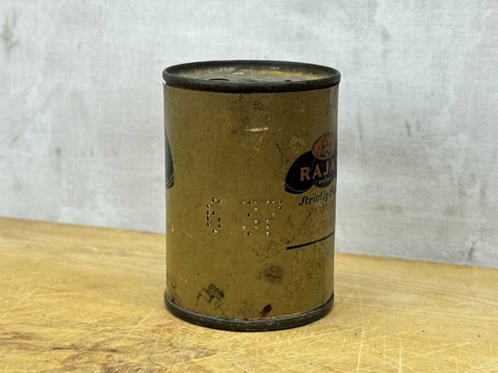 Rajah Brand Ground Turmeric Tin Vintage #1165