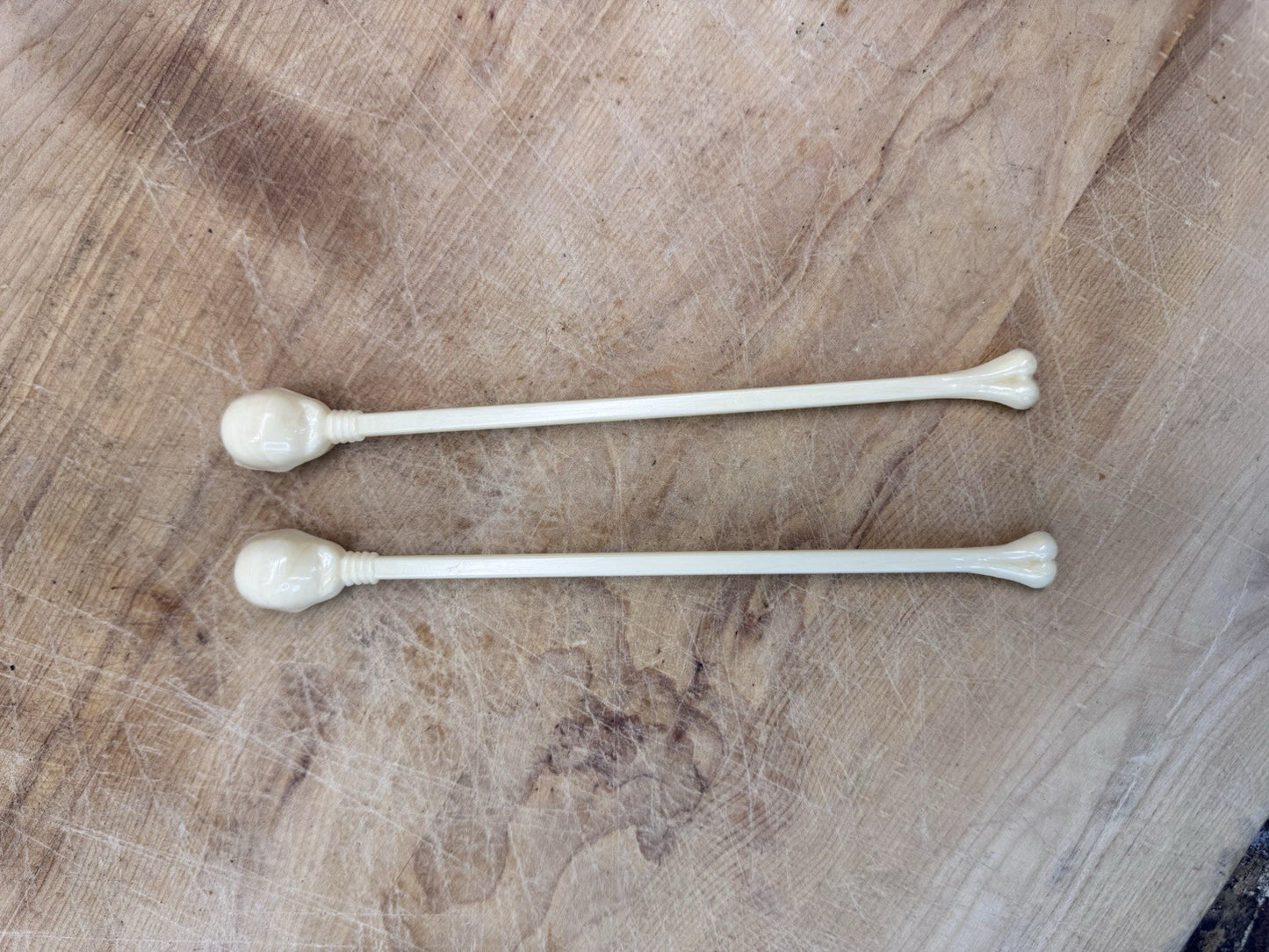 Vintage Skull 1950s Swizzle Stir Sticks #1472
