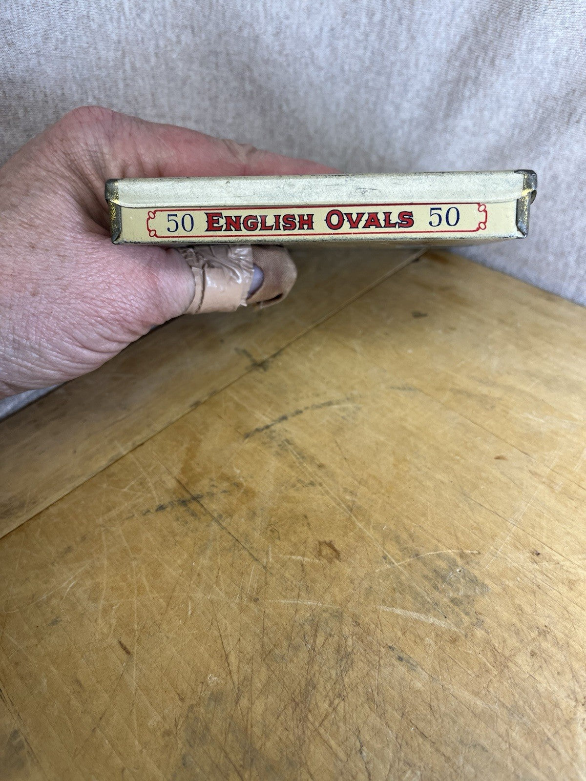 English Ovals Empty Vintage Tobacco Tin
