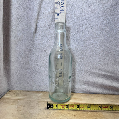Berlin Wisconsin Bottle Works Blue Bottle Vintage Glass Empty
