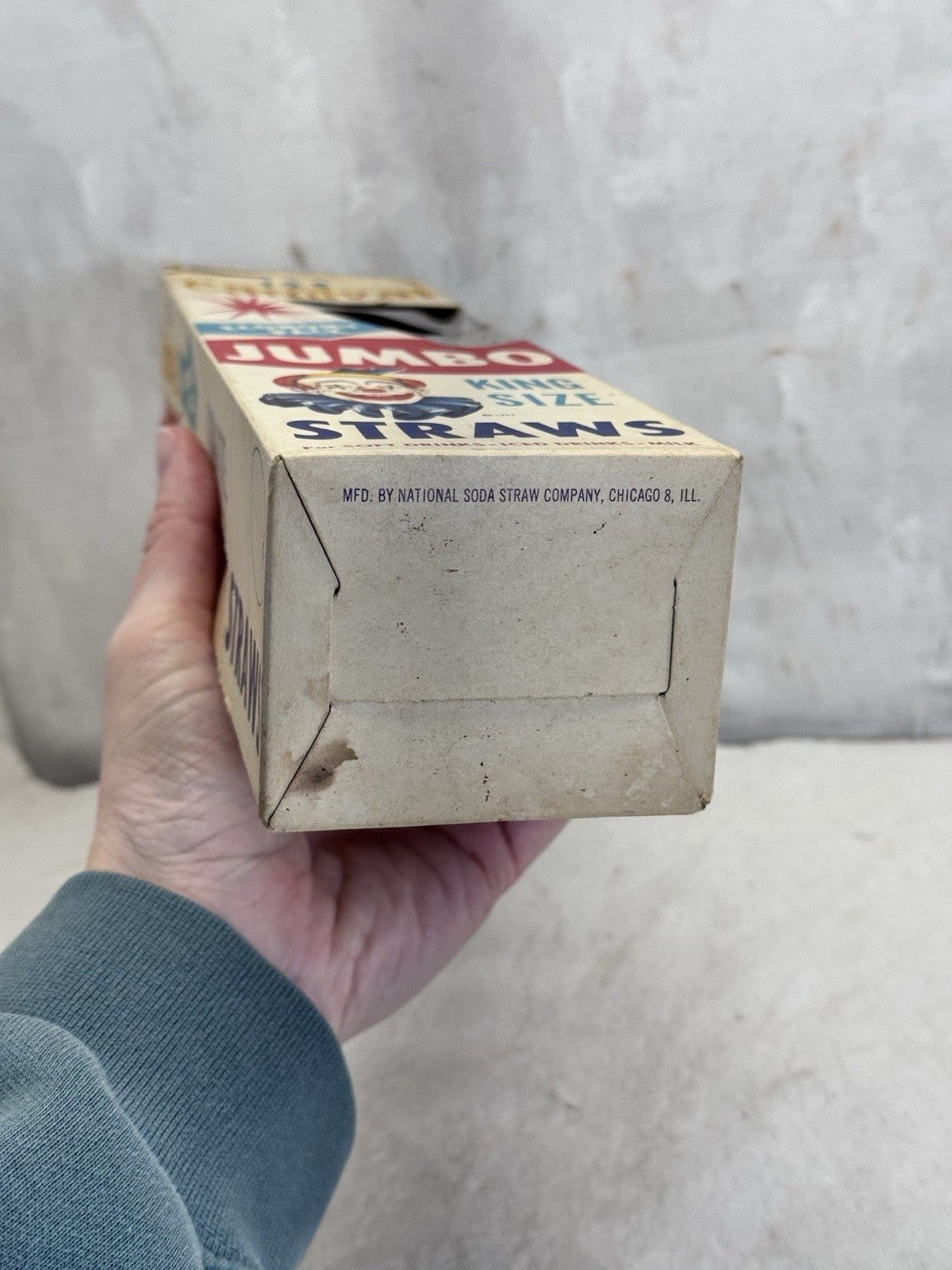 Carnival Jumbo Straws Vintage Box With Straws