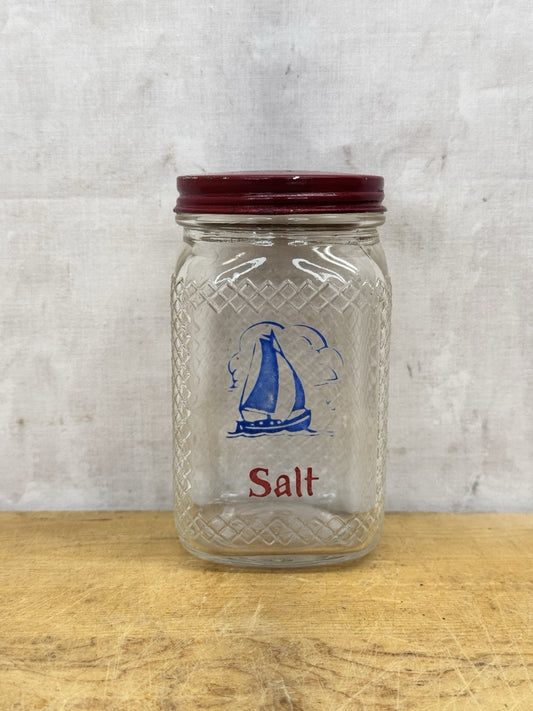 Salt Shaker Hoosier Jar Hazel Atlas Vintage #1108