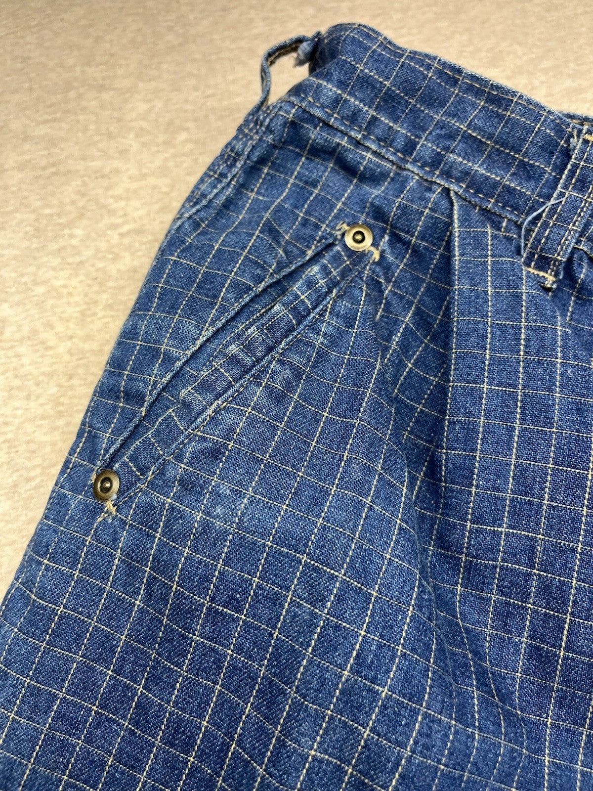 1980s Women’s Tour De France Checkered Jeans