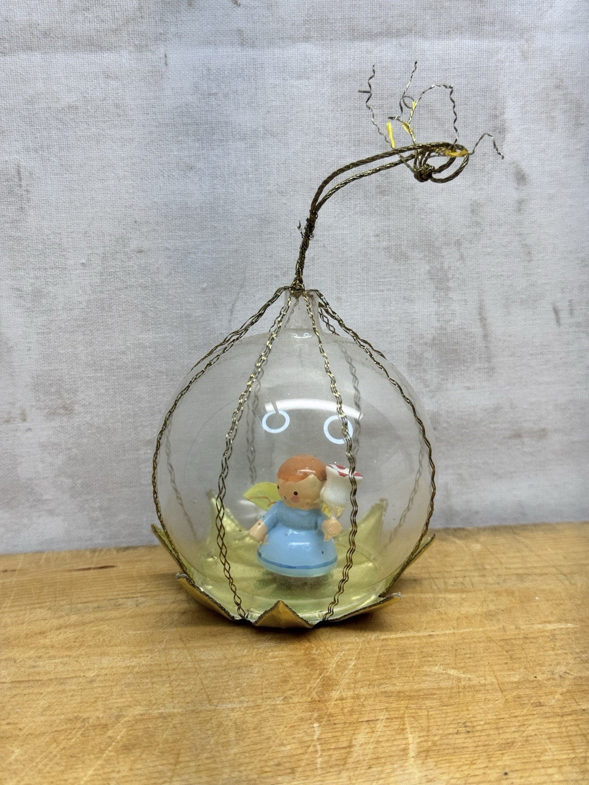 Vintage West Germany Angel Ornament  #1053