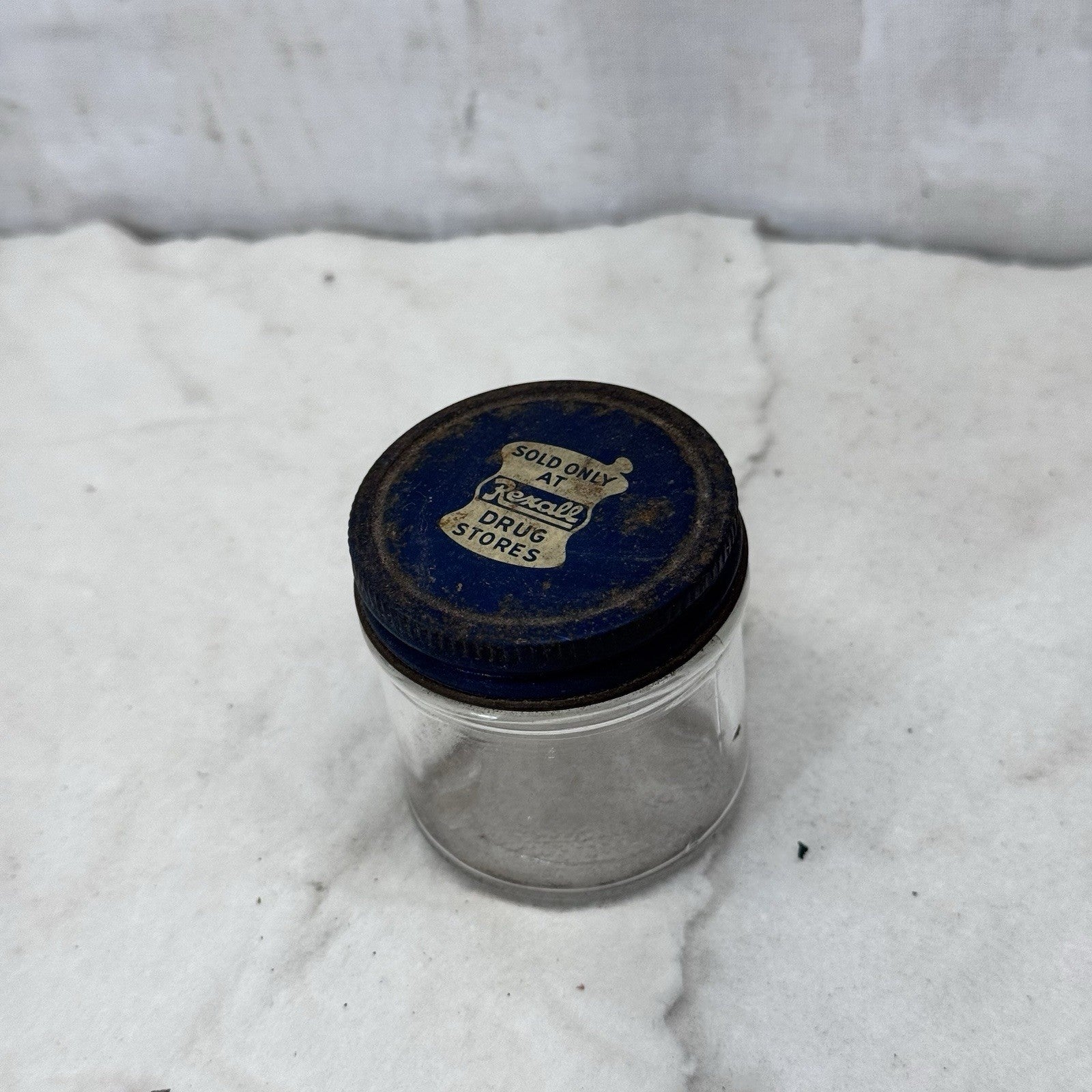 Small Rexall Vintage Glass Jar 