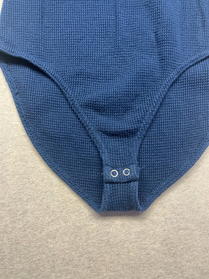 1990s Women’s Navy Knit Sleeveless Body Suit