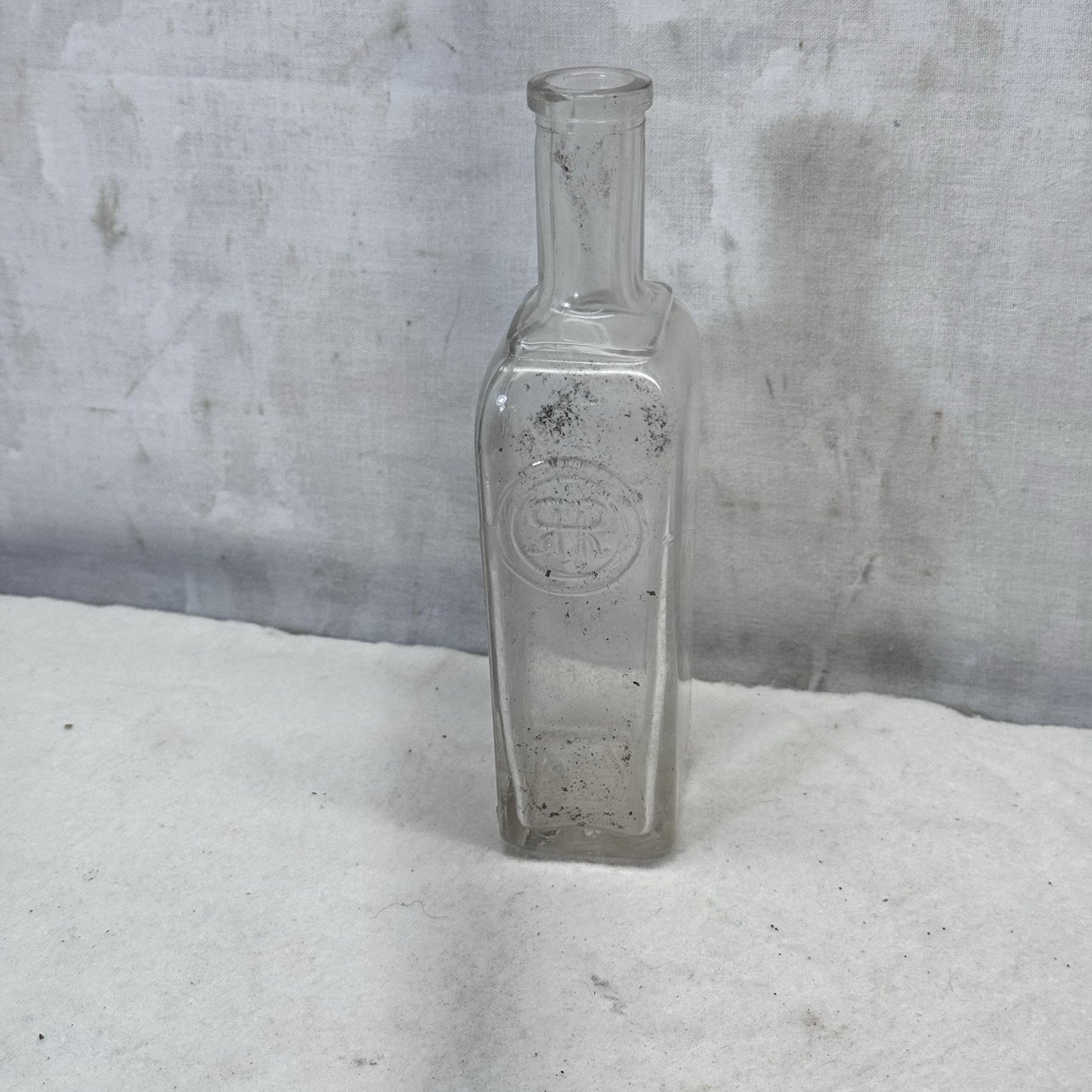 Richard Hudnut Embossed Glass Vintage Perfume Bottle