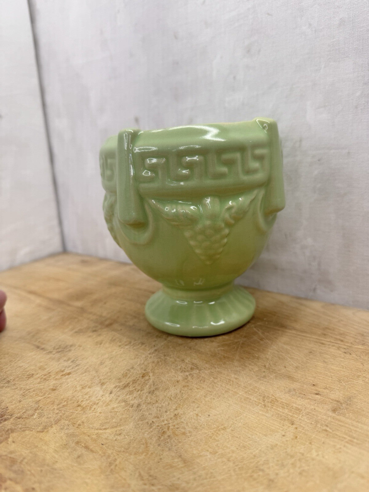 McCoy Green Planter Vtg #S-1539