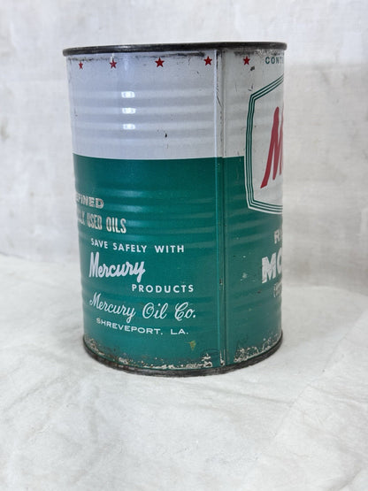Mercury Re Refined Motor Oil Repurposed Can Bank Vintage