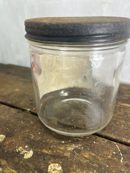 Olive Oil Cream Vintage Jar Empty