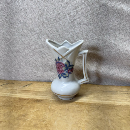 Vintage Mini Floral Pitcher Vase