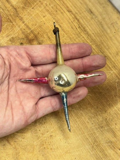 Rare Sputnik Antique Christmas Ornament  #1517