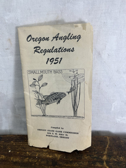 Oregon Anglers 1951 Pamphlet 