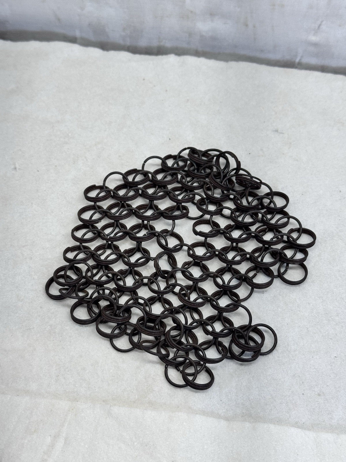 Vintage Metal Chain Mail Pot Scrubber