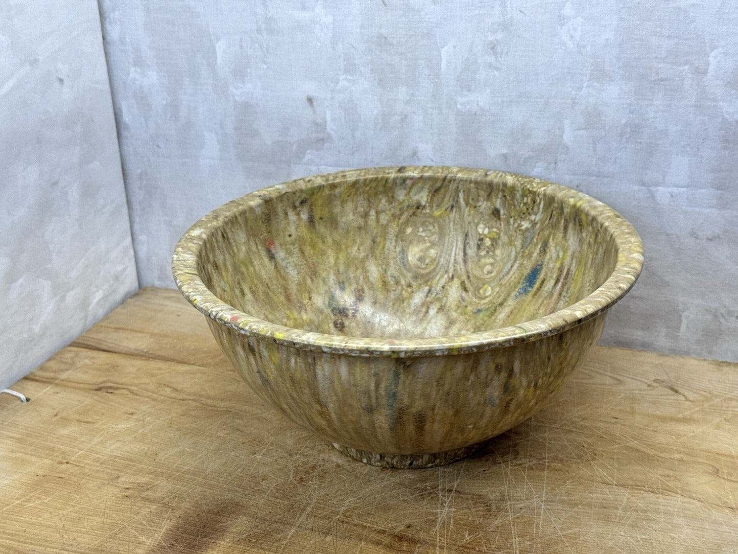 Texas Ware Vintage Splatter Confetti Melamine Bowl #1158