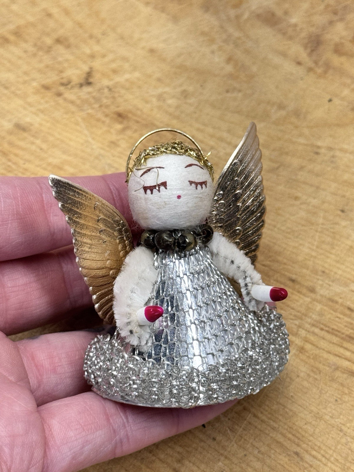 Antique Christmas Angel Ornament Japan  #1274