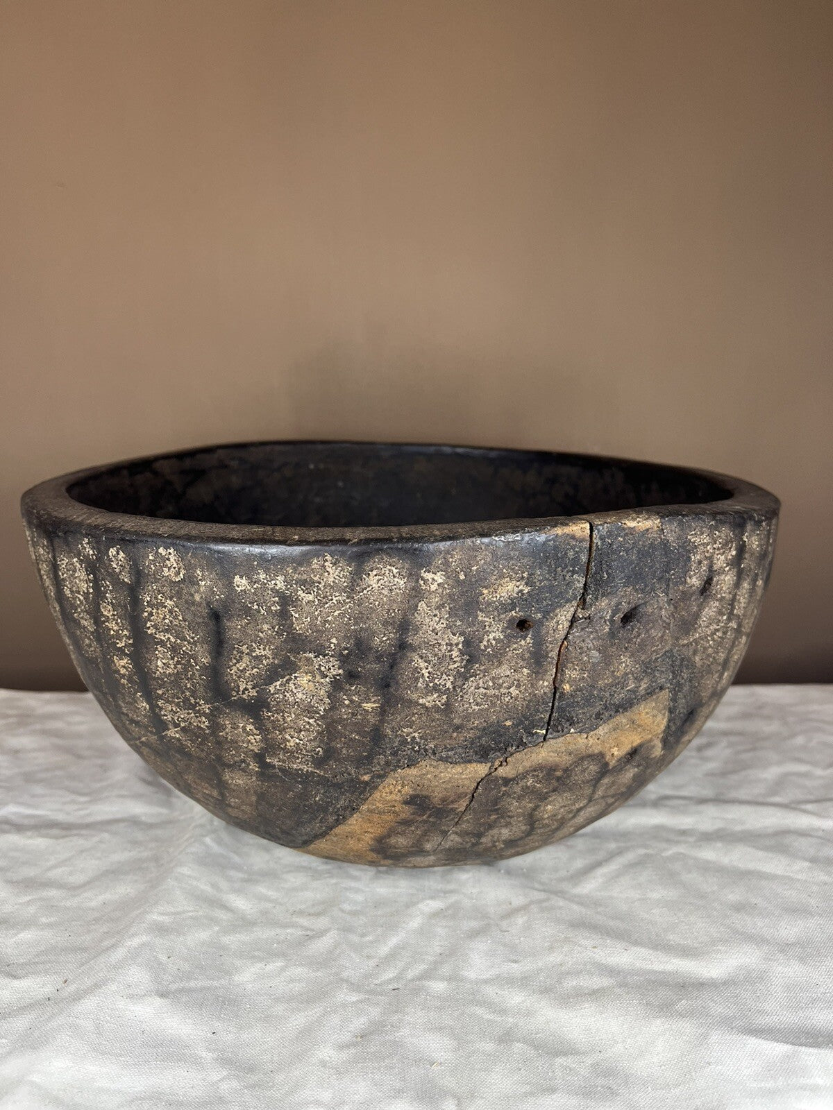 Primitive Antique Hand Carved Large Wood Bowl,home Decor,farm Decor,collectible 