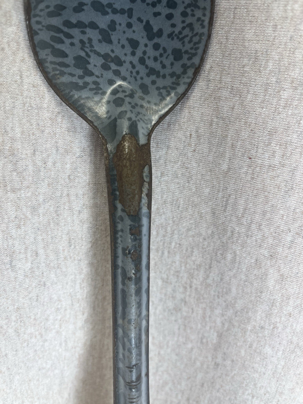 Grey Enamel 13” Spoon
