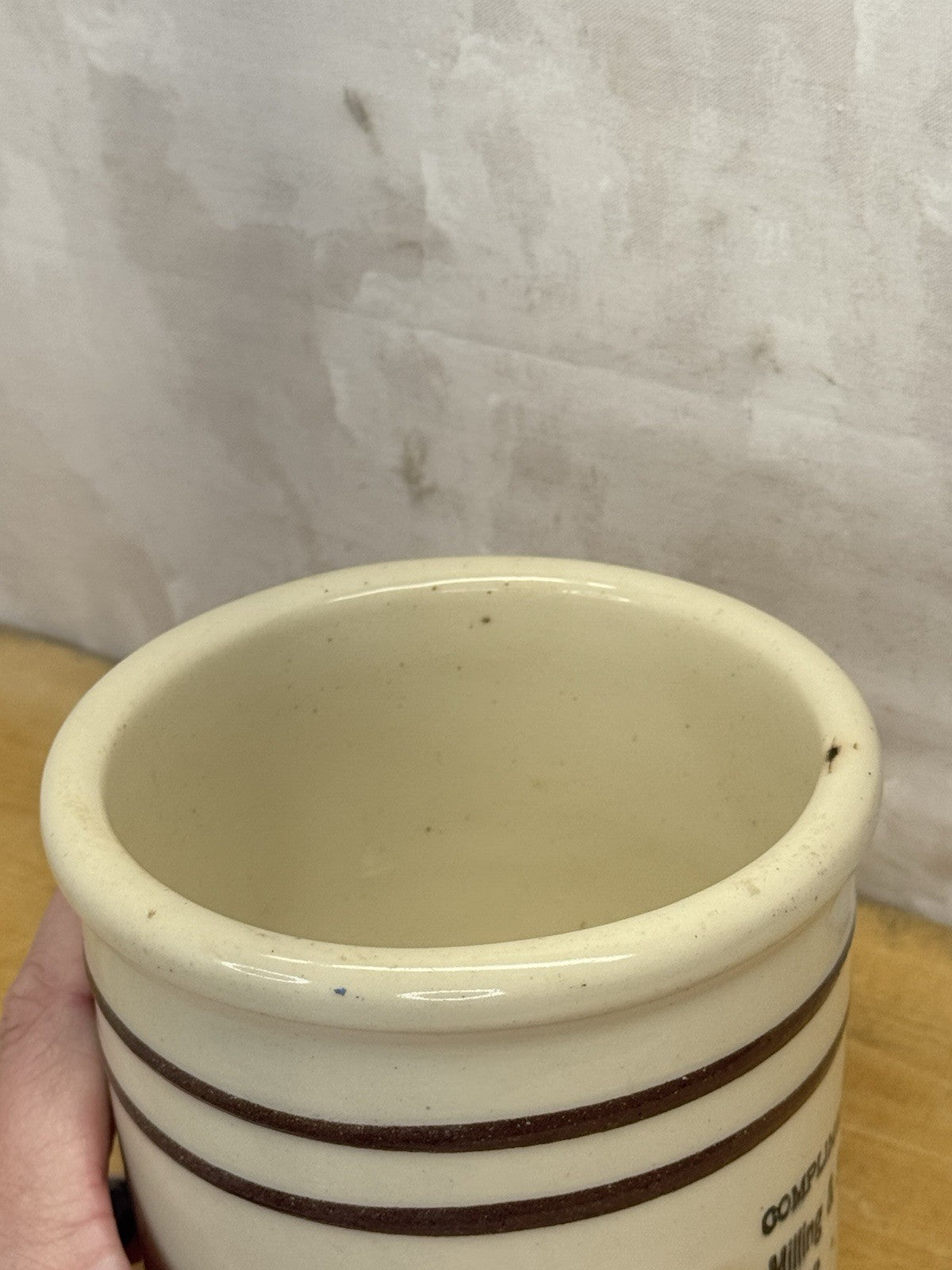 Laper Milling & Supply Co. Beater Jar Antique Fairwater Wisconsin #1126