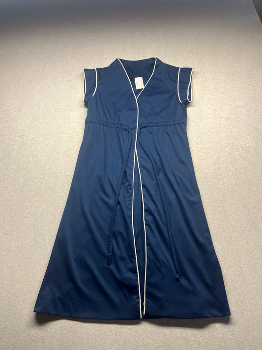 1980s Women’s Blue Knit Robe