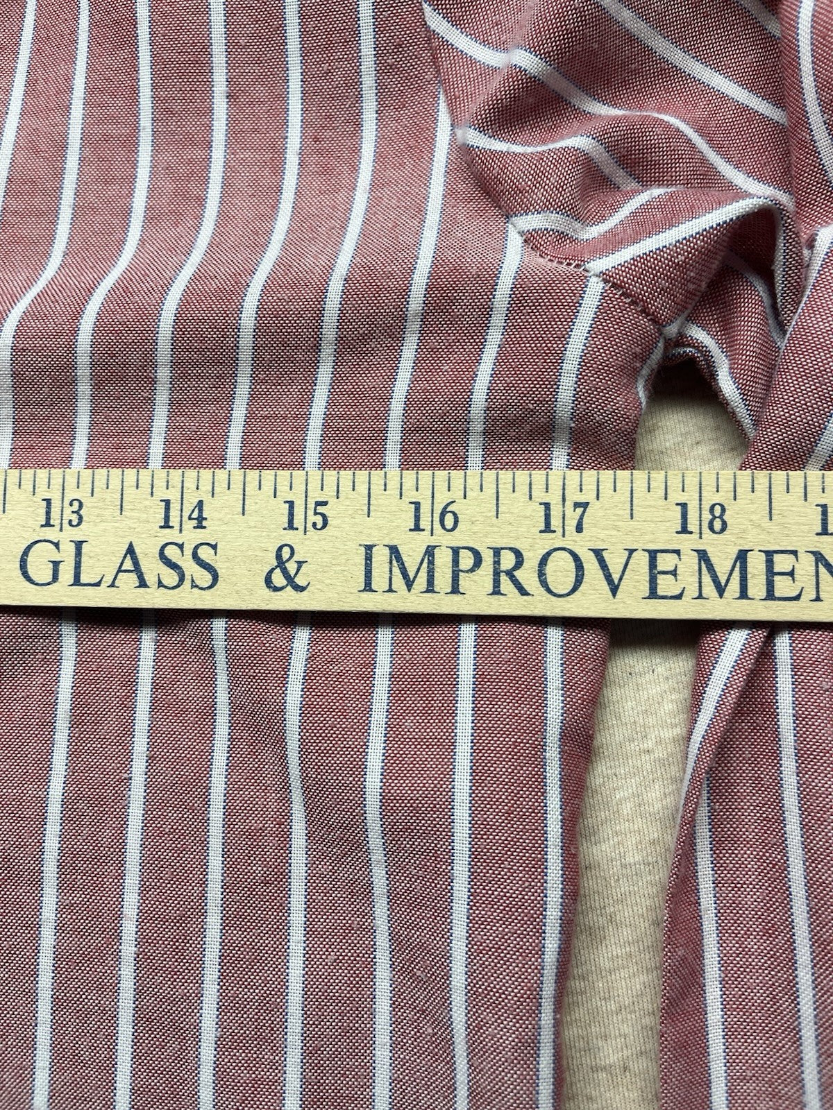 1970s, 80s Women’s L Sleeve Red Stripe Cotton Top