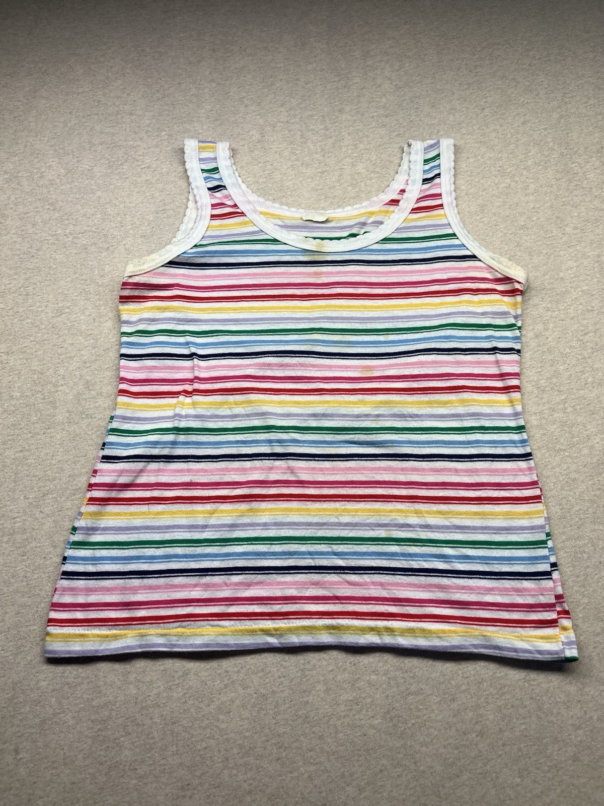 1970s Women’s Striped Knit Tank Top