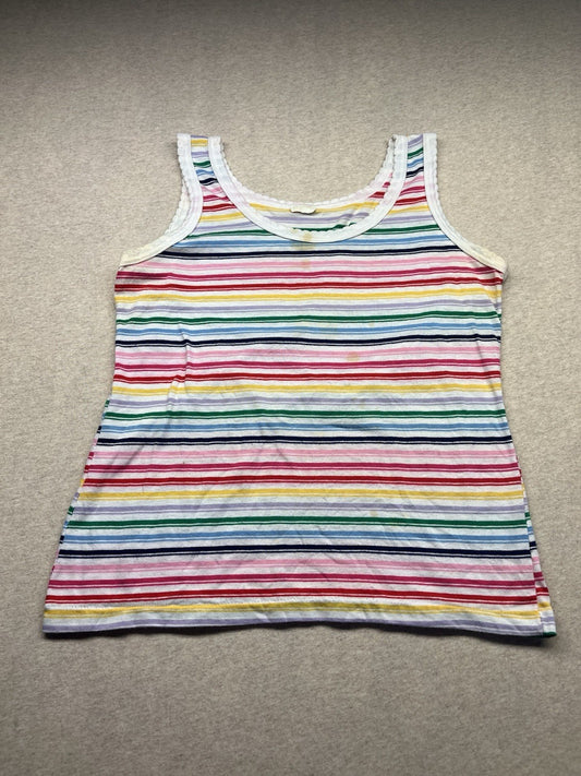 1970s Women’s Striped Knit Tank Top
