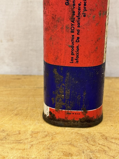 Vintage Royal Hydraulic Jack Oil Tin #1091
